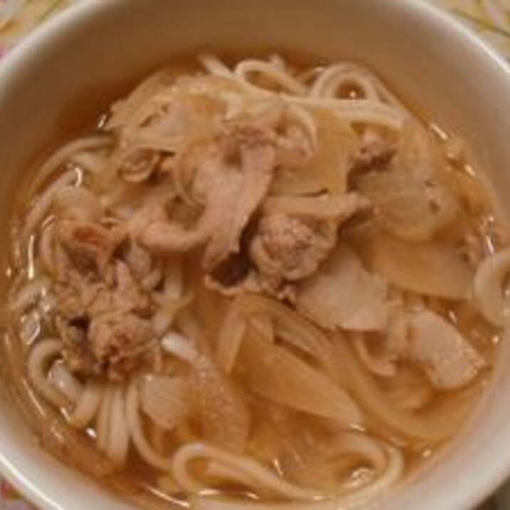 我が家の簡単☆肉うどん